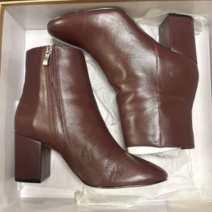 Halogen red wine purple burgundy boots